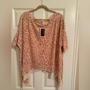 Leopard Print Pink Women's Top